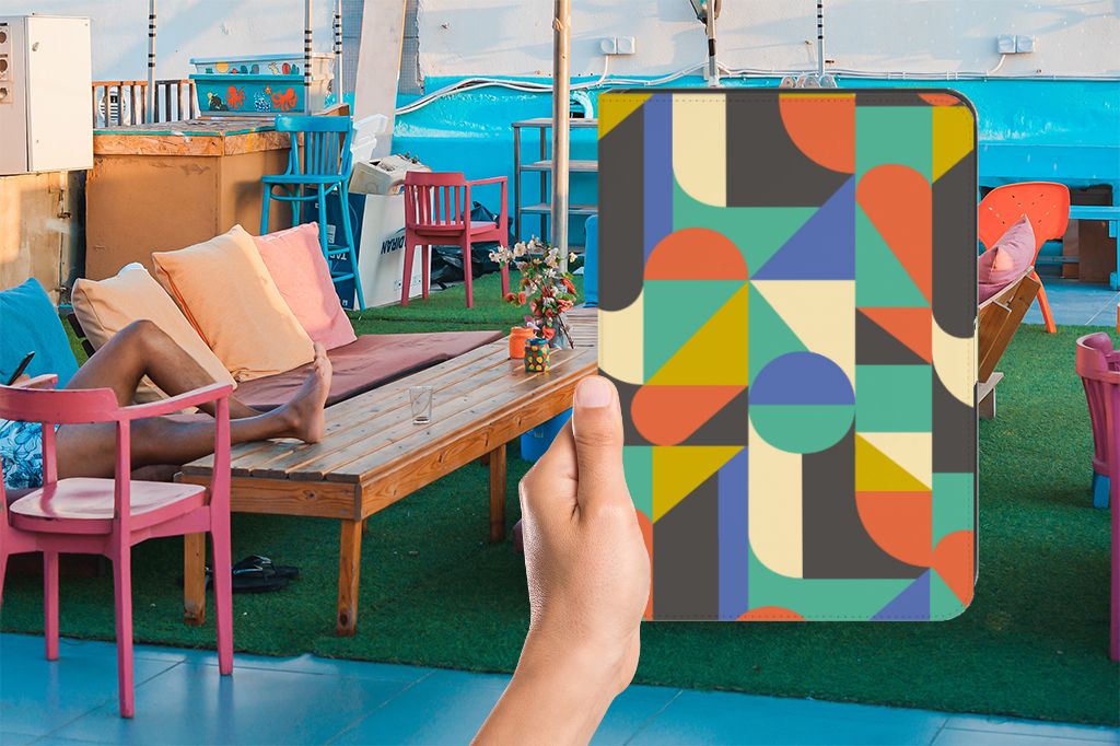 iPad (2022) 10.9 Tablet Hoes Funky Retro