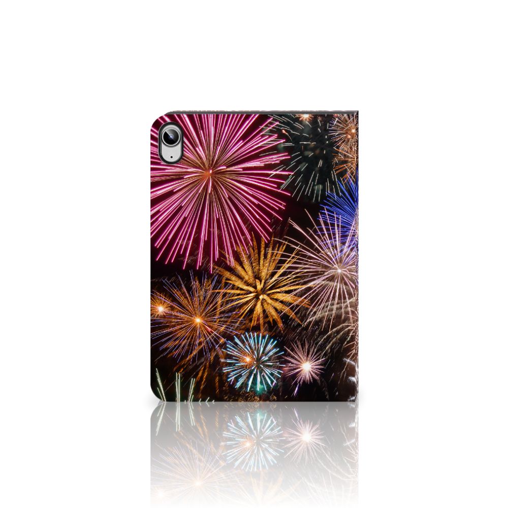 iPad (2022) 10.9 Tablet Hoes met standaard Vuurwerk achterzijde