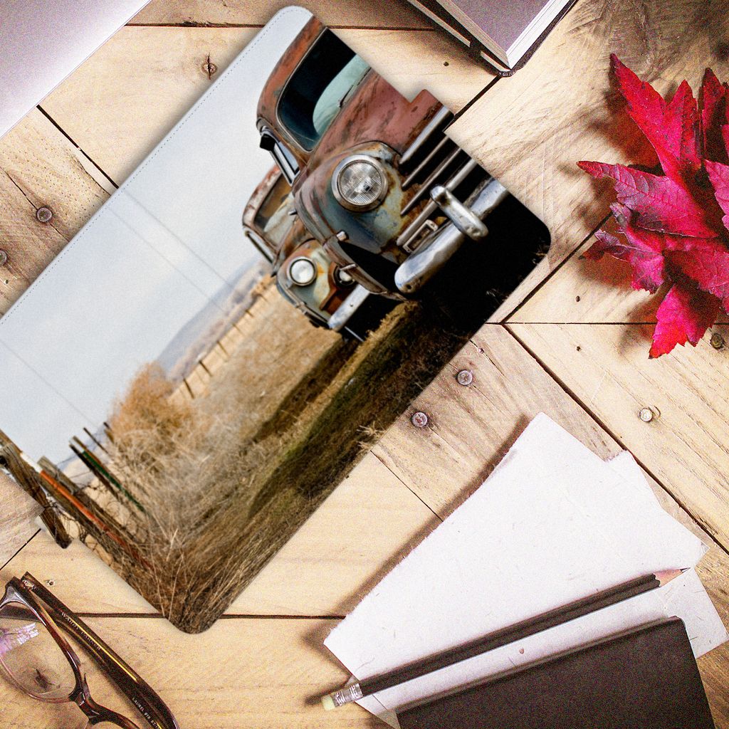 iPad (2022) 10.9 Tablet Hoesje met foto Vintage Auto