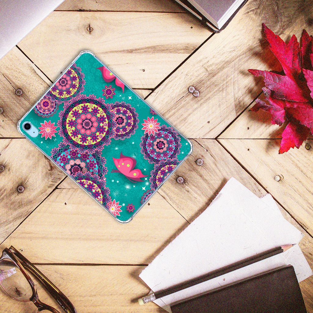iPad (2022) 10.9 Tablethoes Cirkels en Vlinders