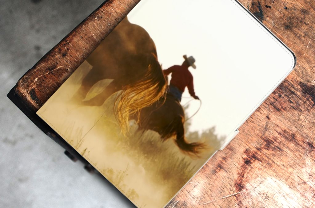 iPad Air (2020/2022) 10.9 inch Flip Case Design Cowboy achtergrond