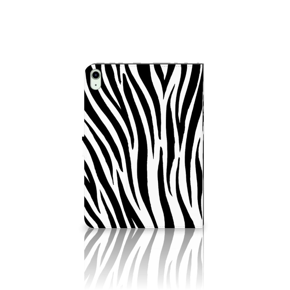 iPad Air (2020/2022) 10.9 inch Flip Case Zebra