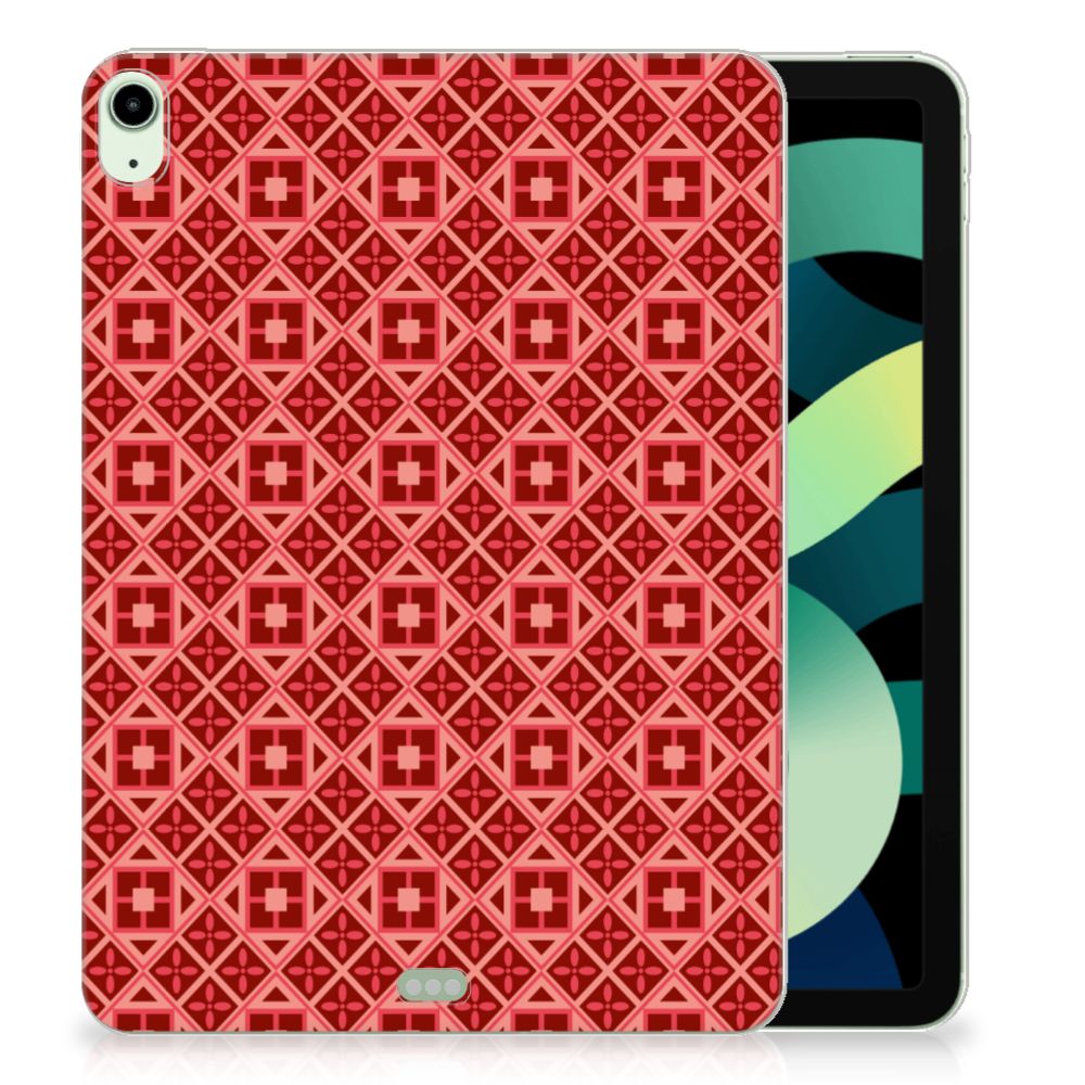 iPad Air (2020/2022) 10.9 inch Hippe Hoes Batik Rood - B2C Telecom