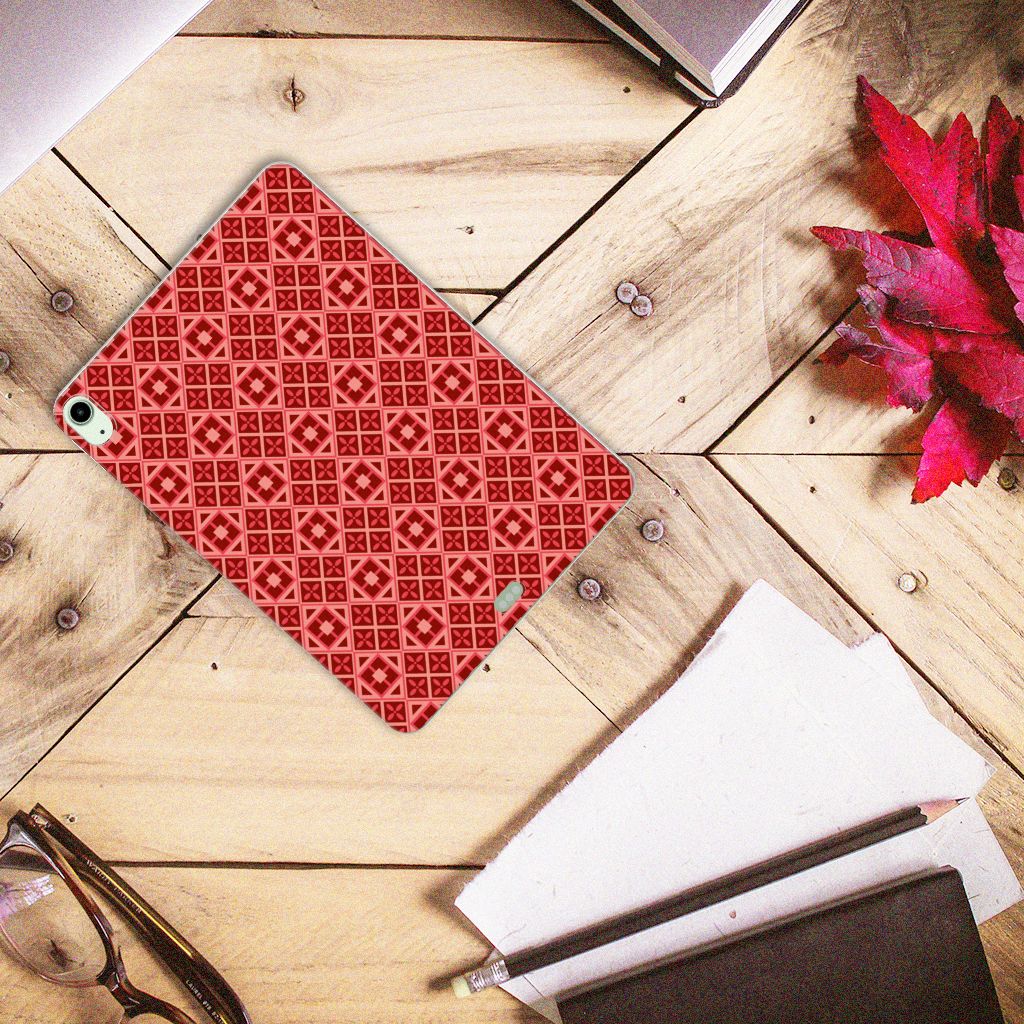 iPad Air (2020/2022) 10.9 inch Hippe Hoes Batik Rood - B2C Telecom