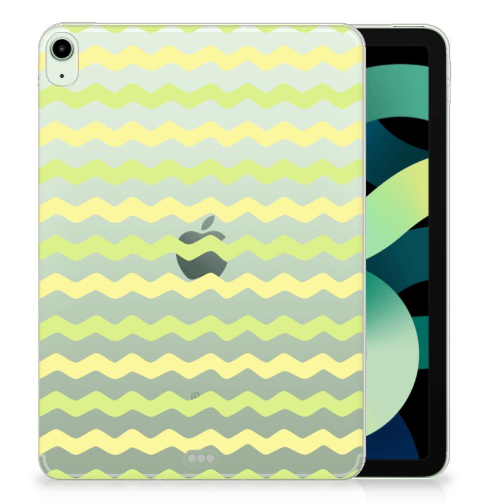 iPad Air (2020/2022) 10.9 inch Hippe Hoes Waves Yellow - B2C Telecom