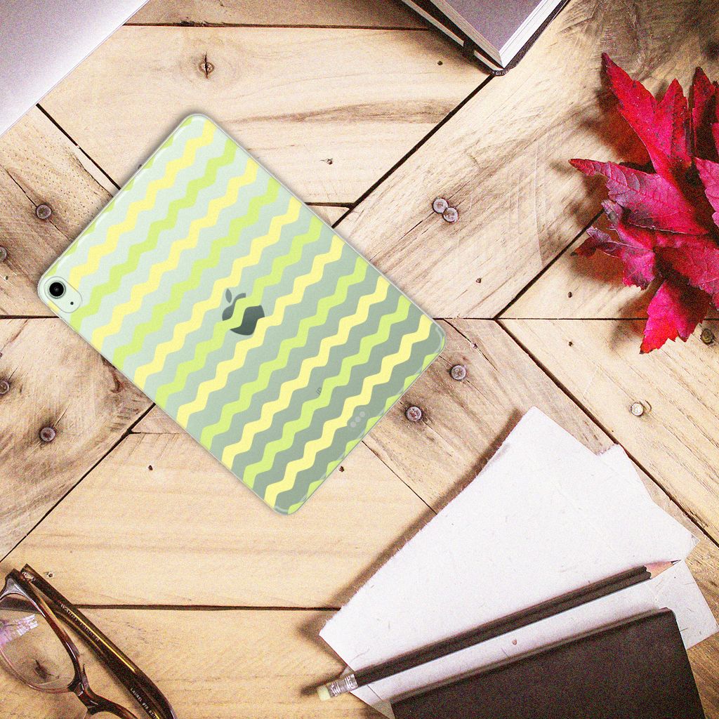 iPad Air (2020/2022) 10.9 inch Hippe Hoes Waves Yellow - B2C Telecom