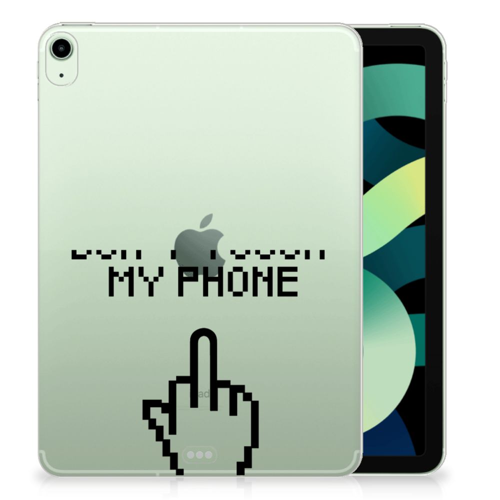 iPad Air (2020/2022) 10.9 inch Print Case Finger Don't Touch My Phone - B2C Telecom