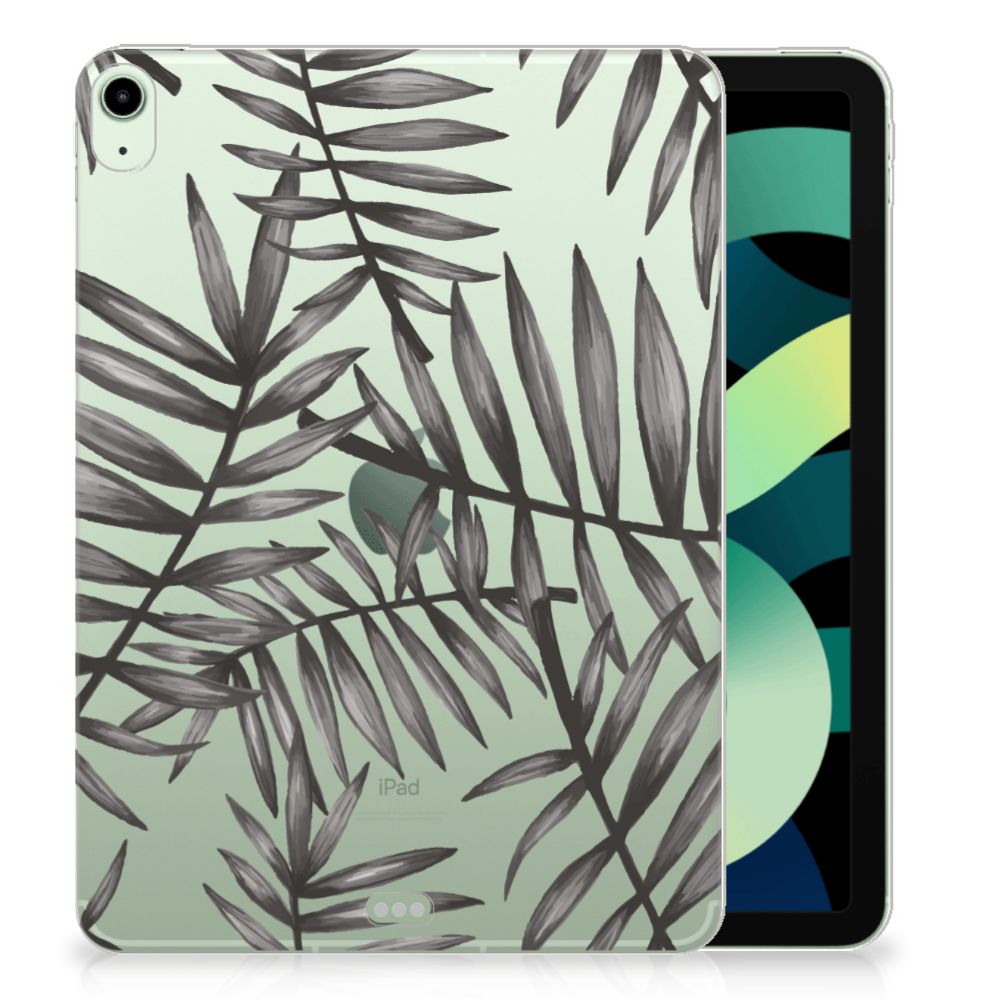 iPad Air (2020/2022) 10.9 inch Siliconen Hoesje Leaves Grey - B2C Telecom