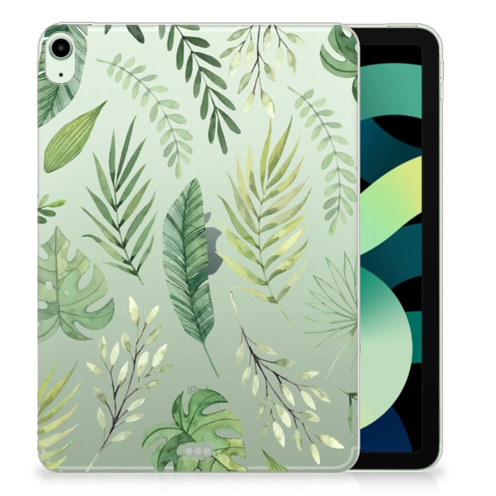 iPad Air (2020/2022) 10.9 inch Siliconen Hoesje Leaves - B2C Telecom