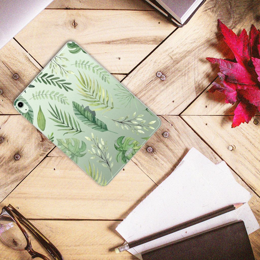 iPad Air (2020/2022) 10.9 inch Siliconen Hoesje Leaves - B2C Telecom