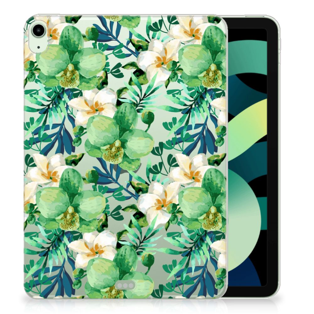 iPad Air (2020/2022) 10.9 inch Siliconen Hoesje Orchidee Groen - B2C Telecom