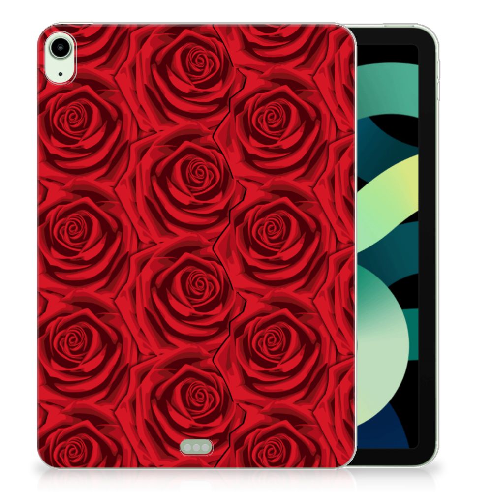 iPad Air (2020/2022) 10.9 inch Siliconen Hoesje Red Roses