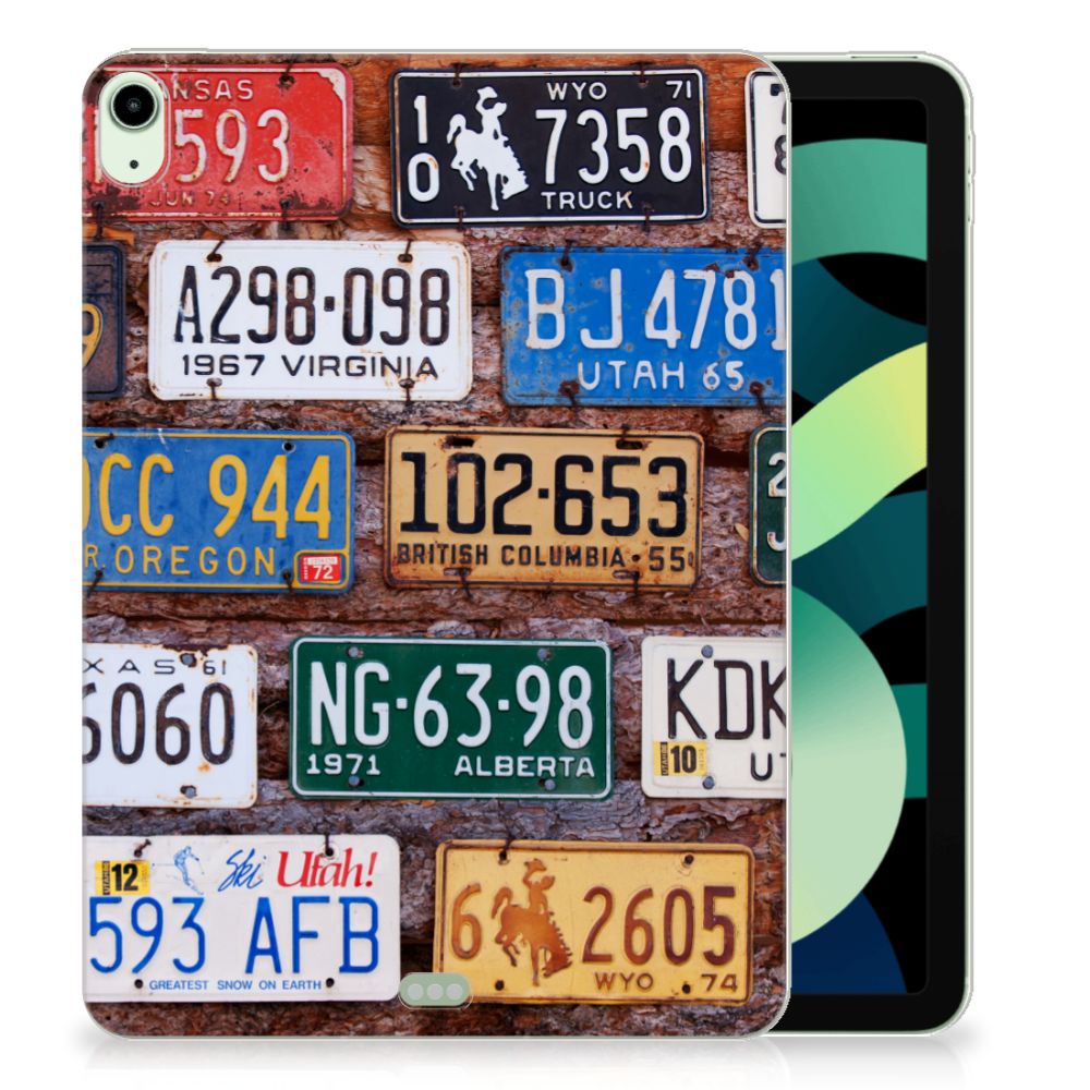 iPad Air (2020/2022) 10.9 inch Tablet Backcover met foto Kentekenplaten - B2C Telecom