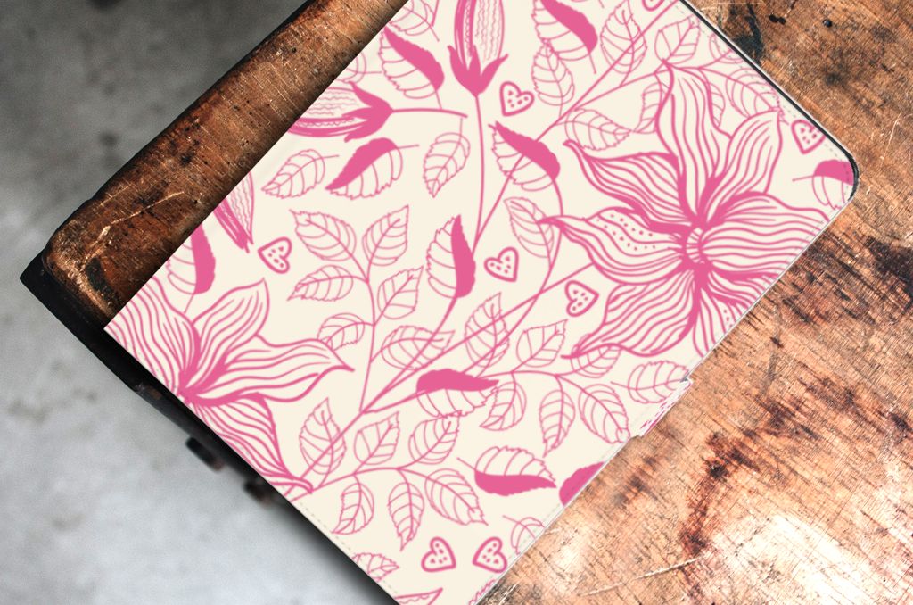 iPad Air (2020/2022) 10.9 inch Tablet Cover Pink Flowers