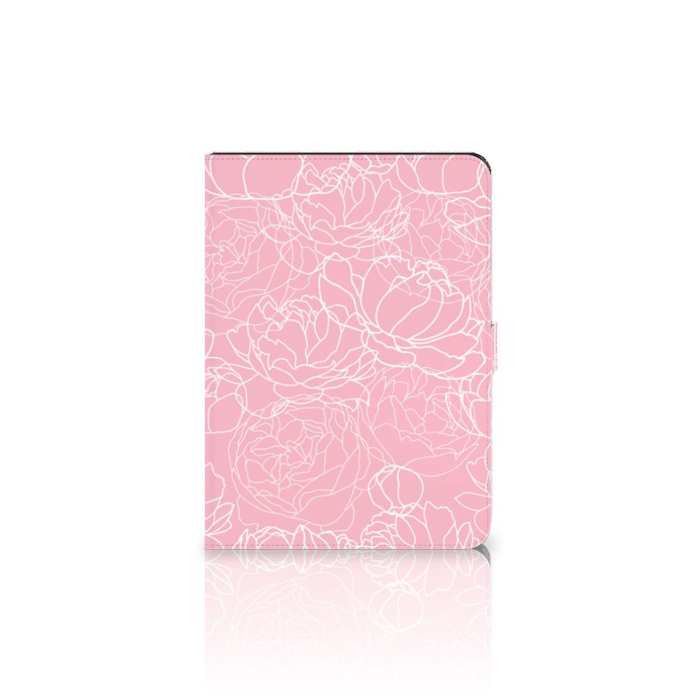 iPad Air (2020/2022) 10.9 inch Tablet Cover White Flowers