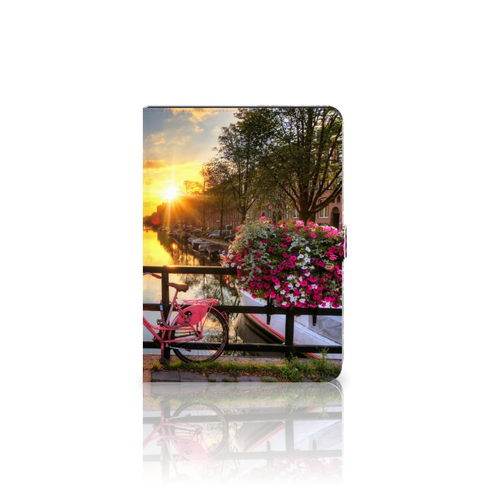 iPad Air (2020/2022) 10.9 inch Tablet Flip Case Amsterdamse Grachten Vooraanzicht.