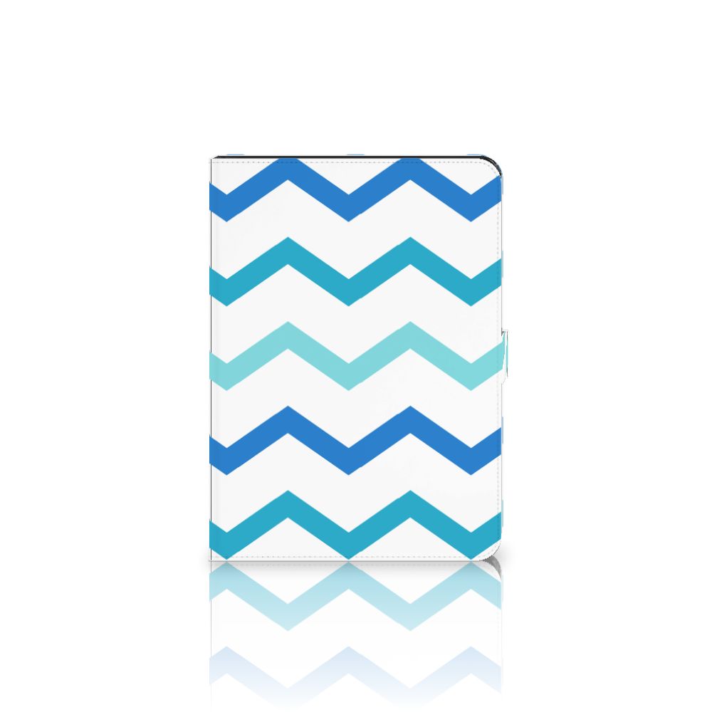 iPad Air (2020/2022) 10.9 inch Tablet Hoes Zigzag Blauw