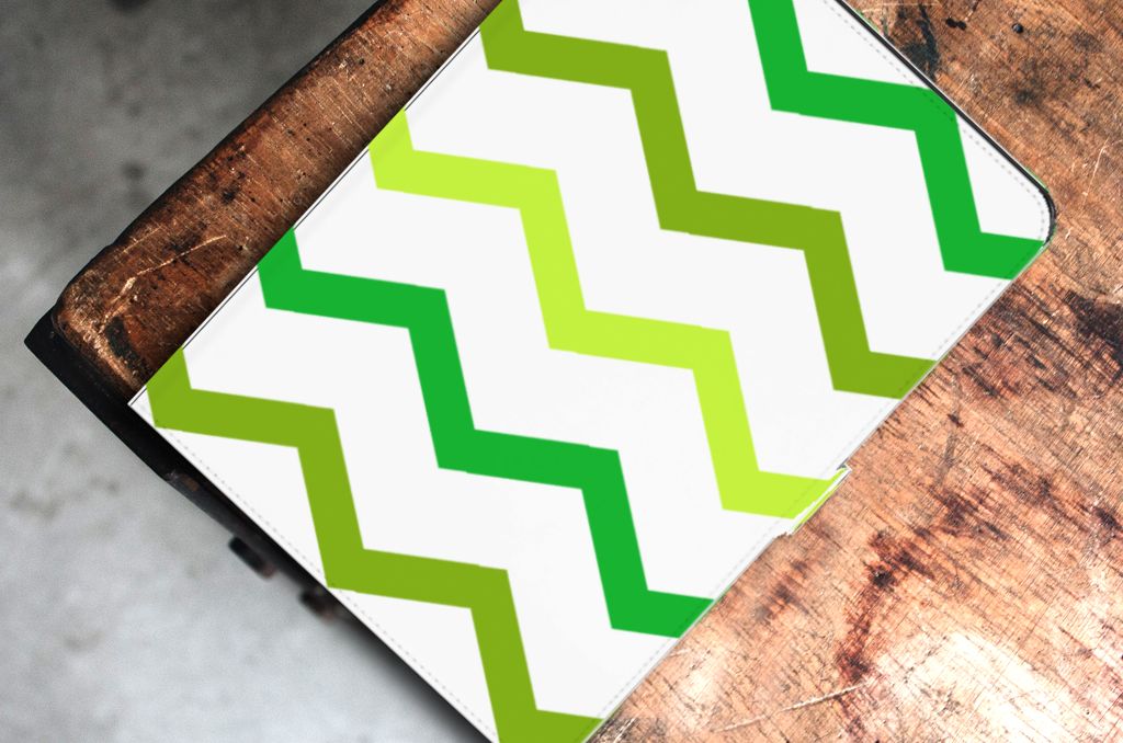 iPad Air (2020/2022) 10.9 inch Tablet Hoes Zigzag Groen