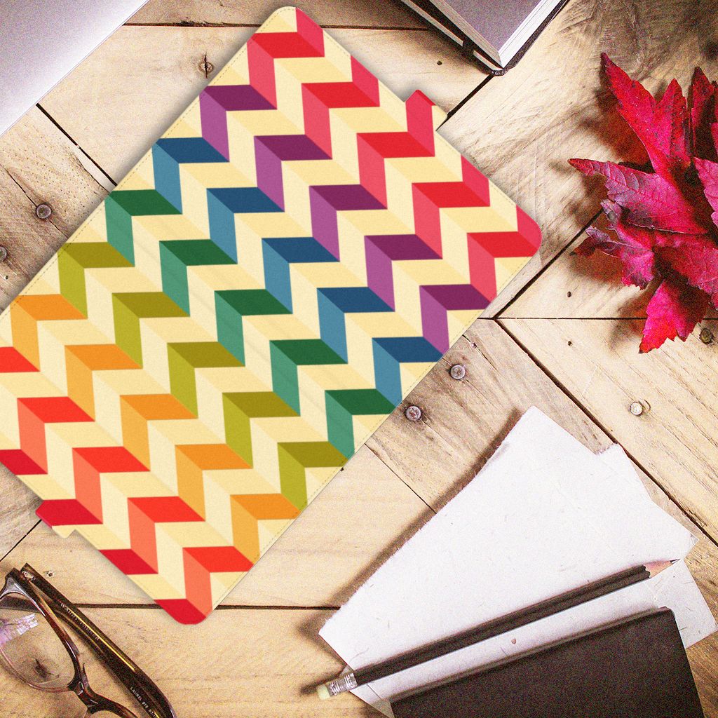 iPad Air (2020/2022) 10.9 inch Tablet Hoes Zigzag Multi Color