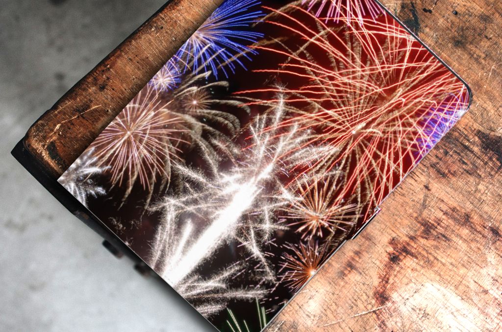 iPad Air (2020/2022) 10.9 inch Tablet Hoes met standaard Vuurwerk