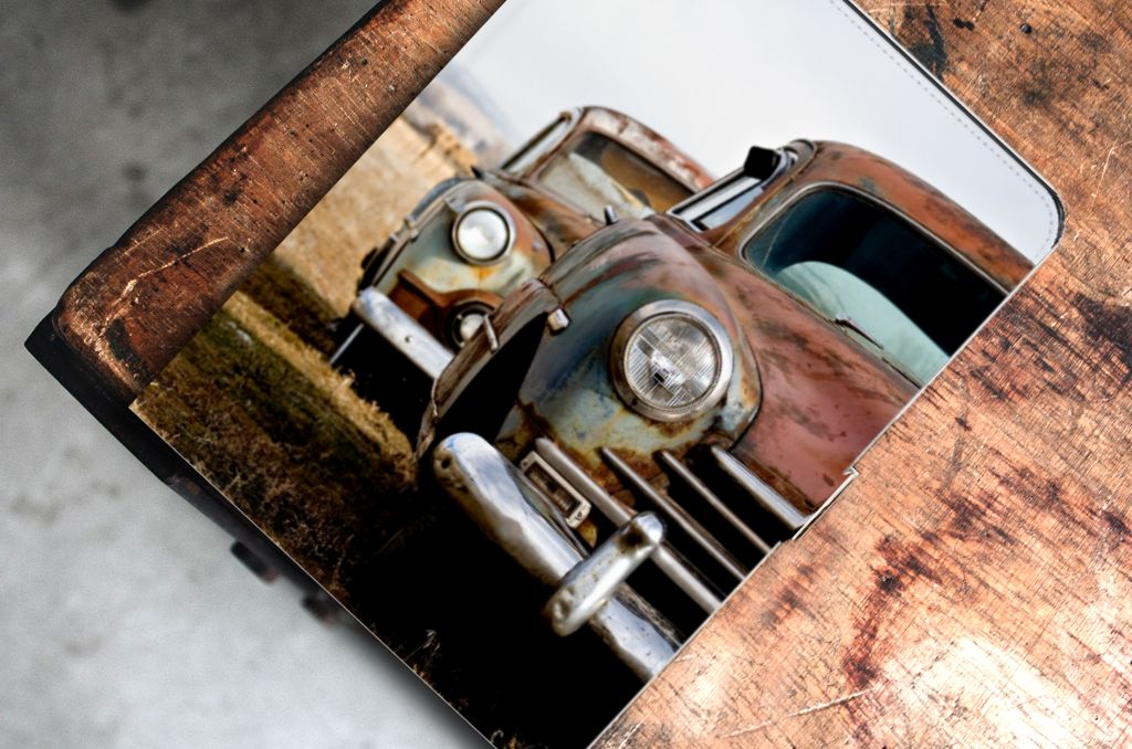 iPad Air (2020/2022) 10.9 inch Tablet Hoesje met foto Vintage Auto