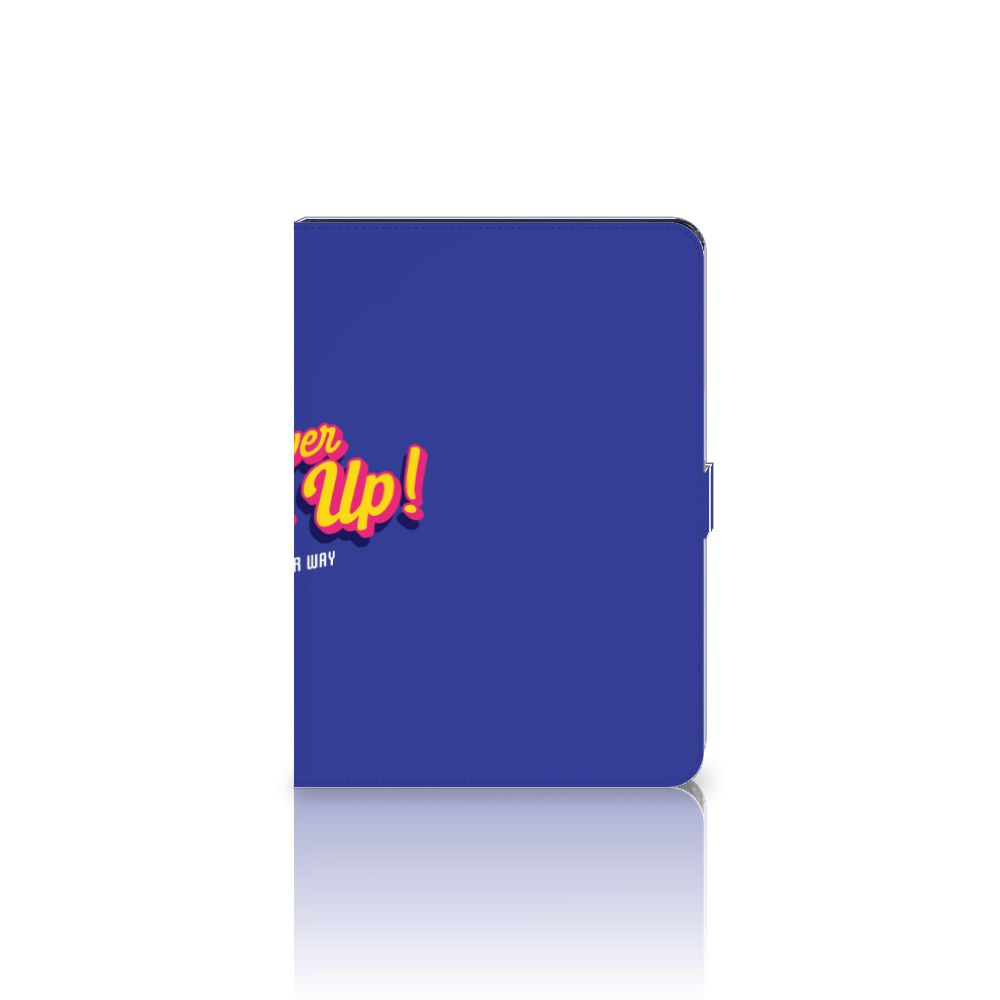 iPad Air (2020/2022) 10.9 inch Tablet Hoesje met naam Never Give Up