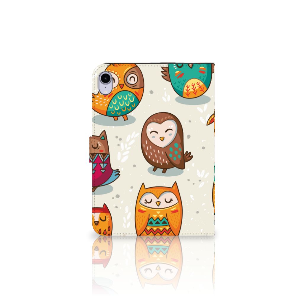 iPad Mini 6 (2021) Flip Case Vrolijke Uilen