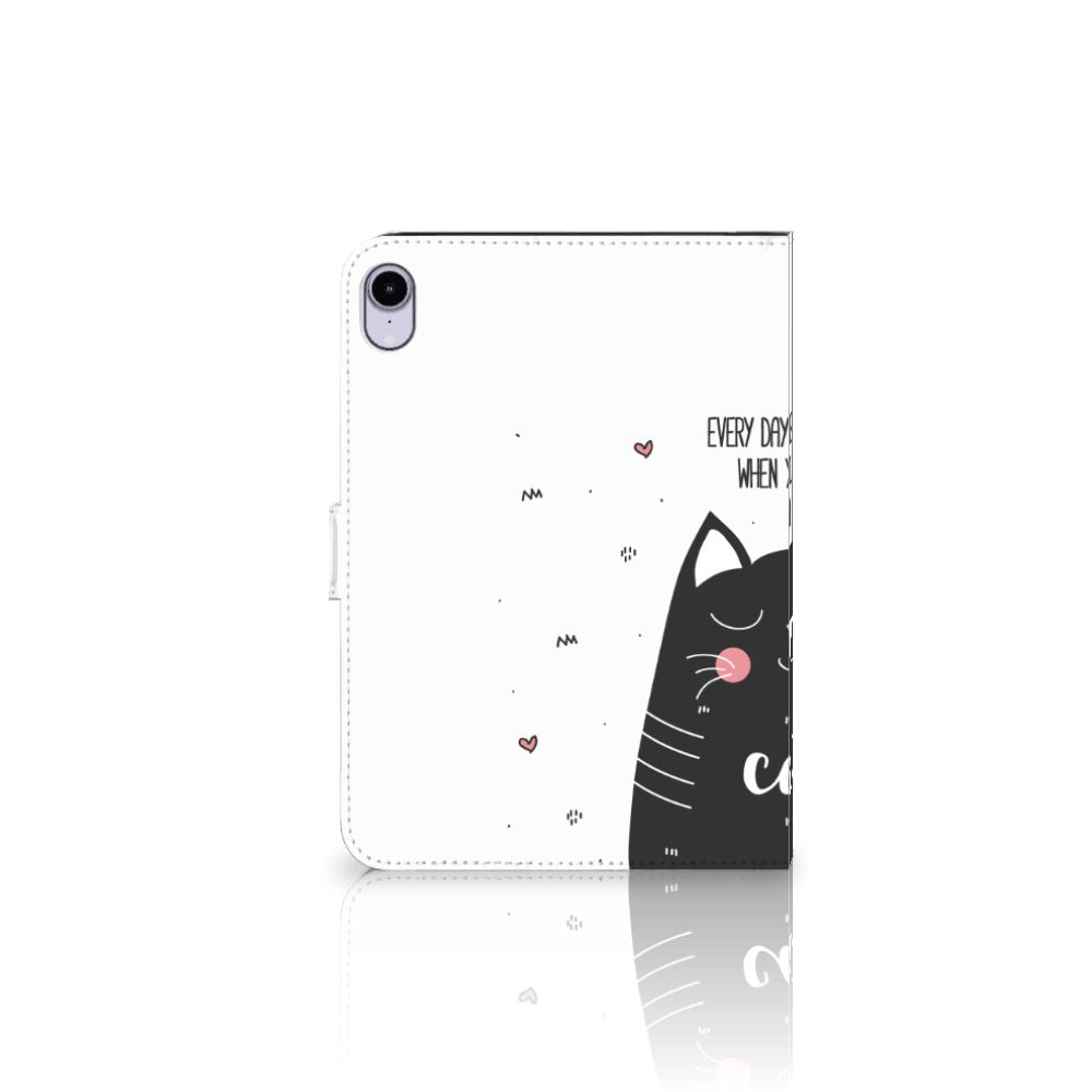 iPad Mini 6 (2021) Hippe Tablet Hoes Cat Good Day