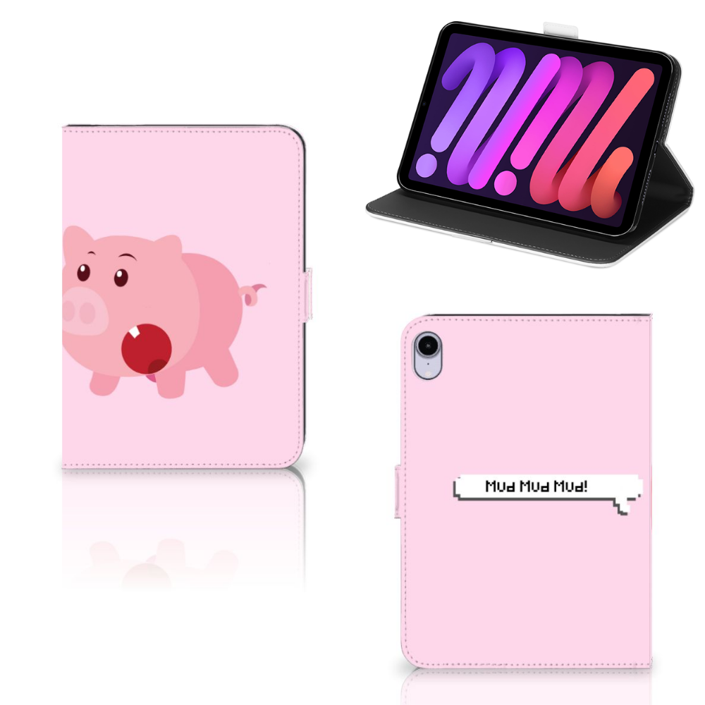 iPad Mini 6 (2021) Hippe Tablet Hoes Pig Mud