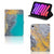 iPad Mini 6 (2021) Leuk Tablet hoesje  Marble Blue Gold