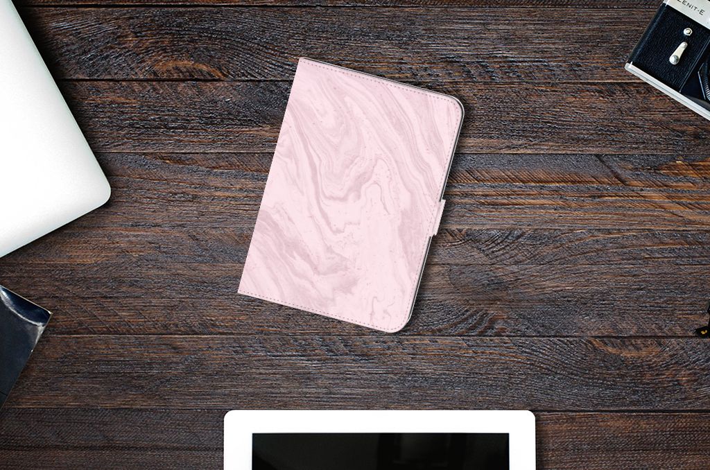 iPad Mini 6 (2021) Leuk Tablet hoesje  Marble Pink - Origineel Cadeau Vriendin