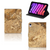 iPad Mini 6 (2021) Leuk Tablet hoesje  Marmer Creme