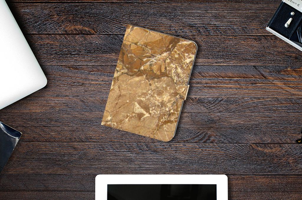 iPad Mini 6 (2021) Leuk Tablet hoesje  Marmer Creme