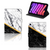iPad Mini 6 (2021) Leuk Tablet hoesje  Marmer Wit Zwart - Origineel Cadeau Man