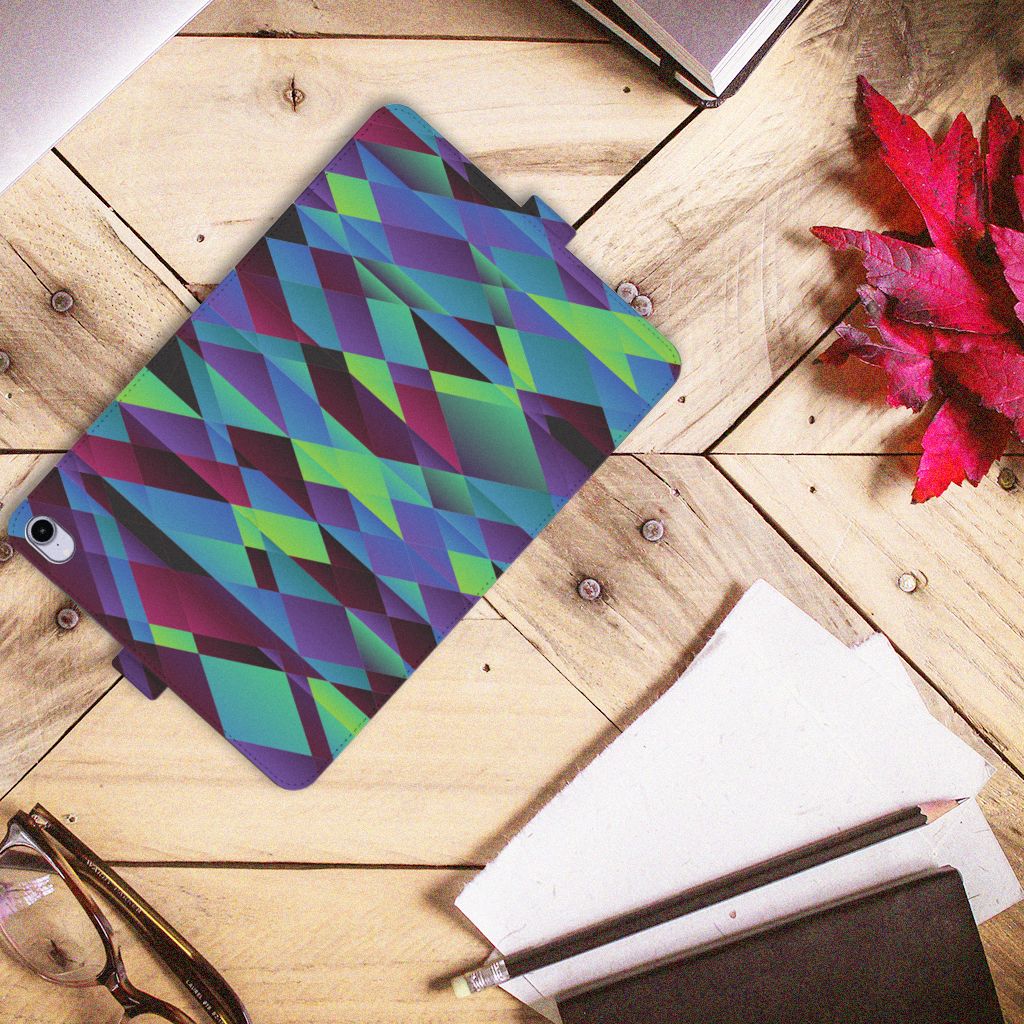 iPad Mini 6 (2021) Tablet Beschermhoes Abstract Green Blue