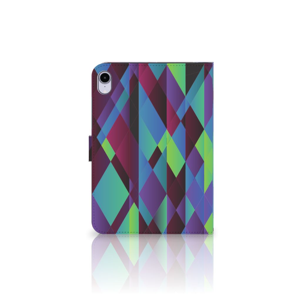 iPad Mini 6 (2021) Tablet Beschermhoes Abstract Green Blue