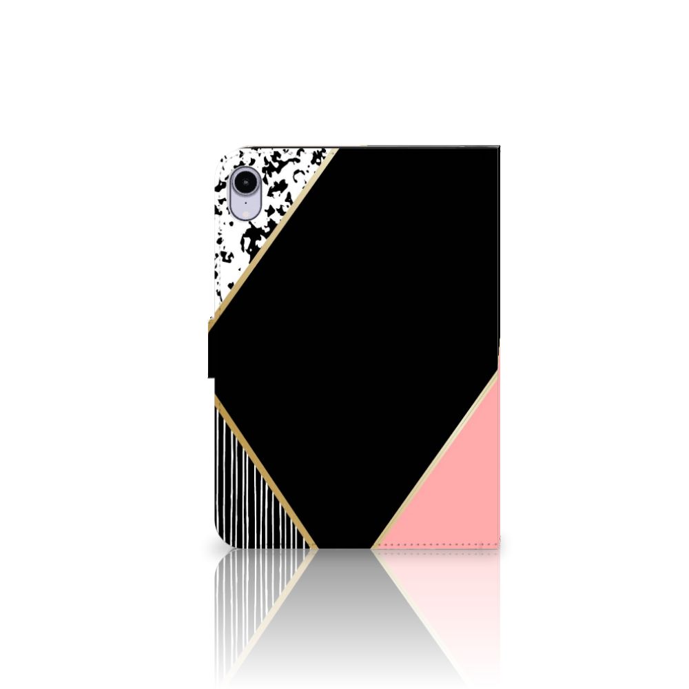 iPad Mini 6 (2021) Tablet Beschermhoes Zwart Roze Vormen