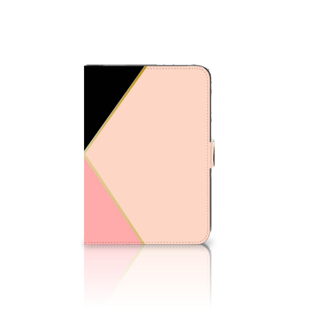 iPad Mini 6 (2021) Tablet Beschermhoes Zwart Roze Vormen