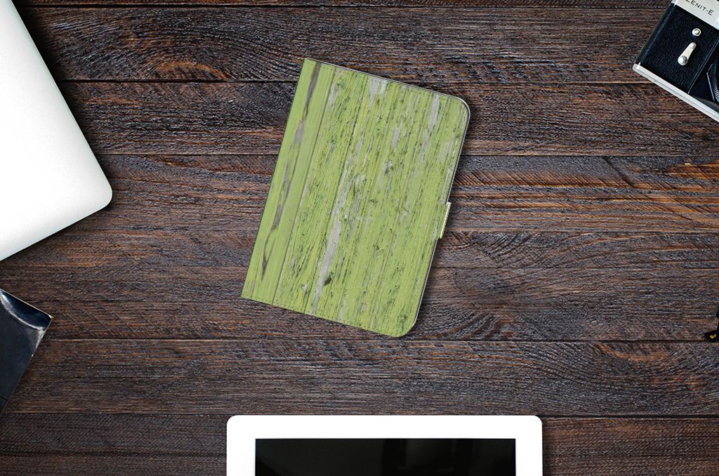 iPad Mini 6 (2021) Tablet Book Cover Green Wood