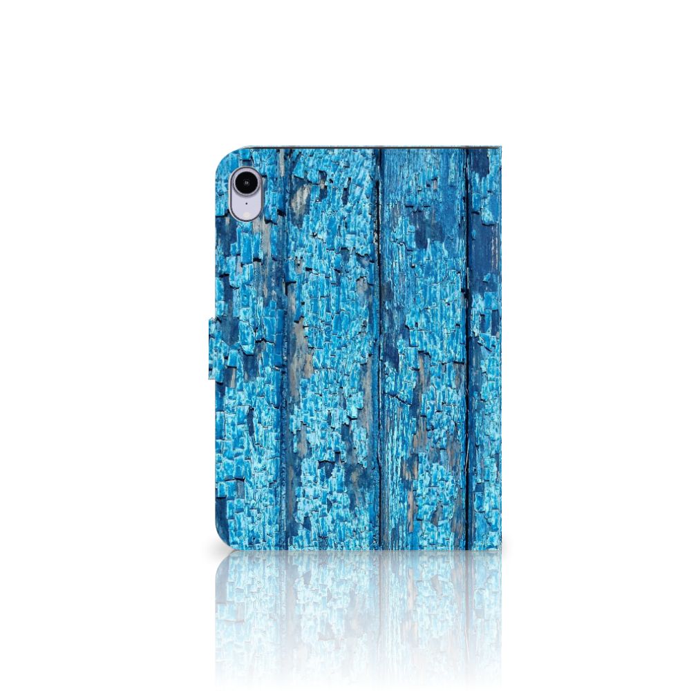 iPad Mini 6 (2021) Tablet Book Cover Wood Blue