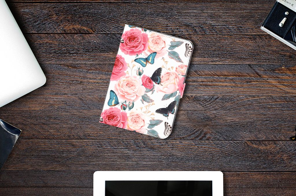 iPad Mini 6 (2021) Tablet Cover Butterfly Roses