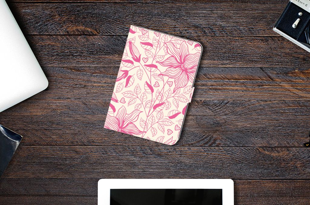 iPad Mini 6 (2021) Tablet Cover Pink Flowers
