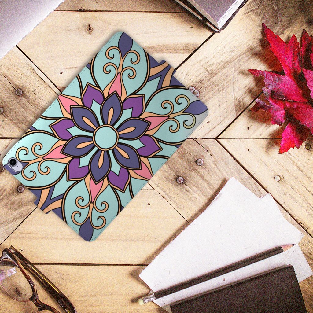 iPad Mini 6 (2021) Tablet Cover Purple Flower