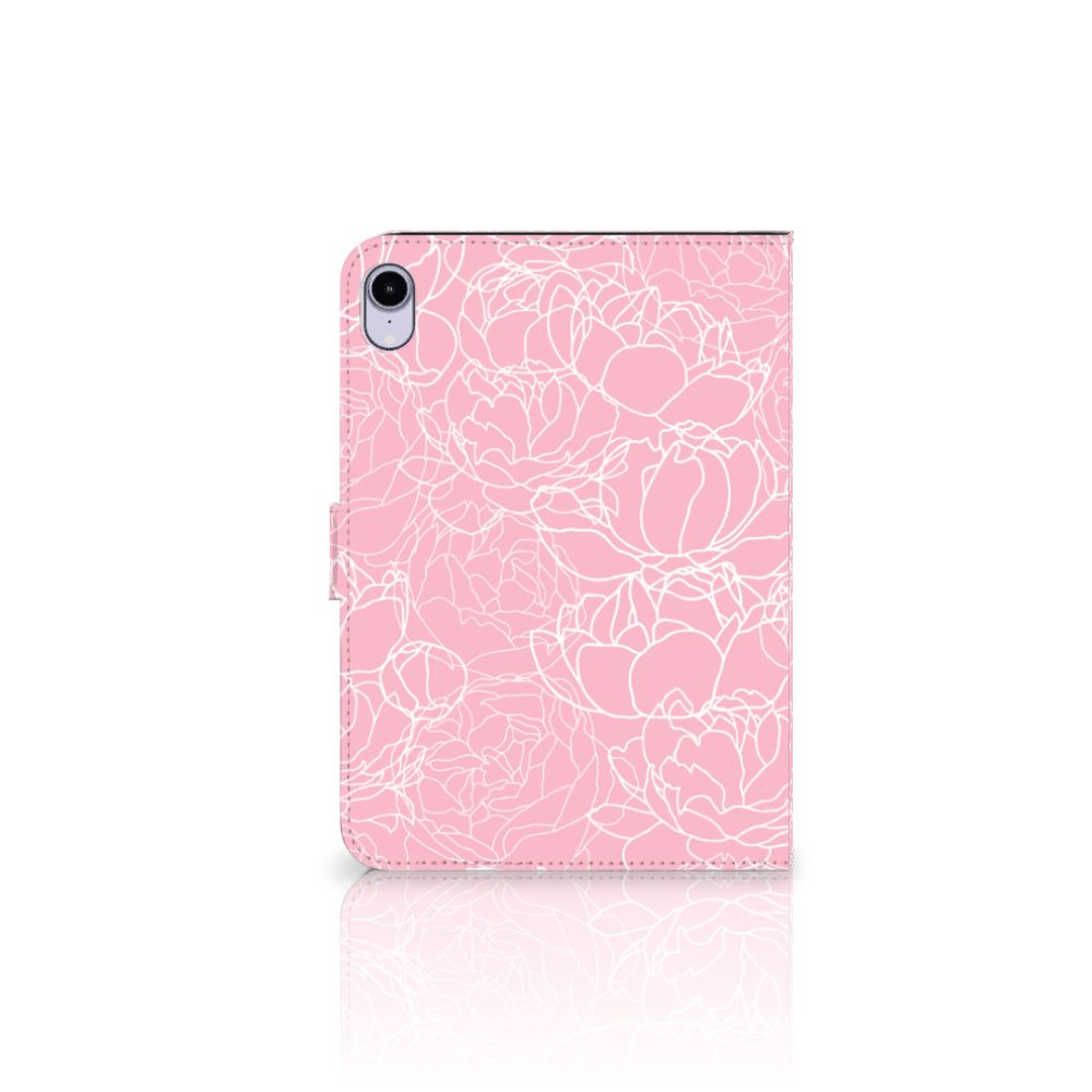 iPad Mini 6 (2021) Tablet Cover White Flowers