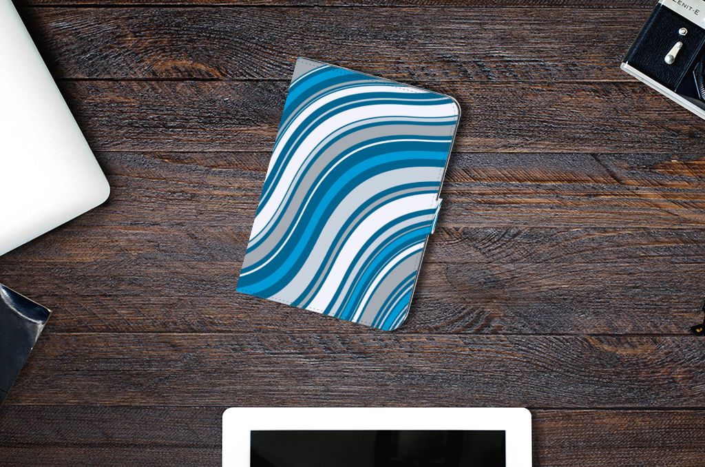 iPad Mini 6 (2021) Tablet Hoes Waves Blue