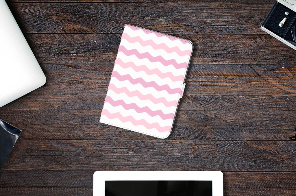 iPad Mini 6 (2021) Tablet Hoes Waves Roze