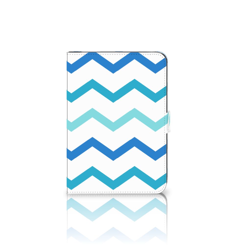 iPad Mini 6 (2021) Tablet Hoes Zigzag Blauw