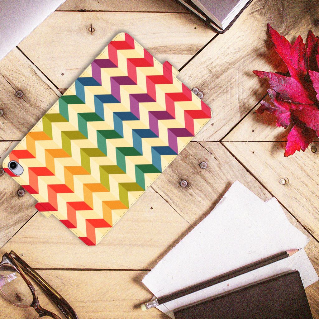 iPad Mini 6 (2021) Tablet Hoes Zigzag Multi Color