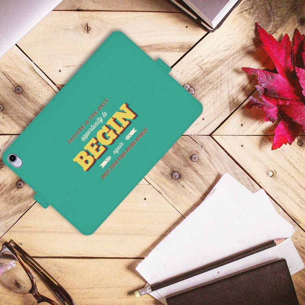 iPad Mini 6 (2021) Tablet Hoesje met naam Quote Begin