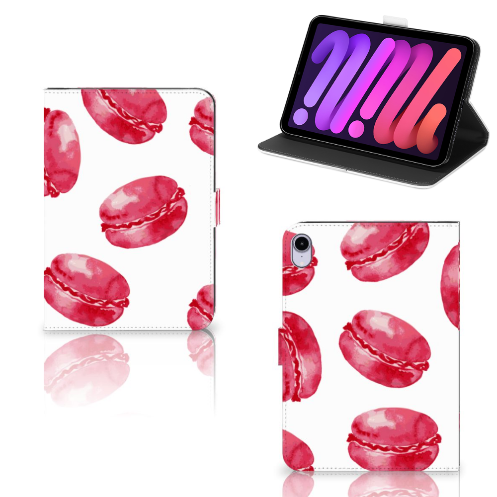 iPad Mini 6 (2021) Tablet Stand Case Pink Macarons